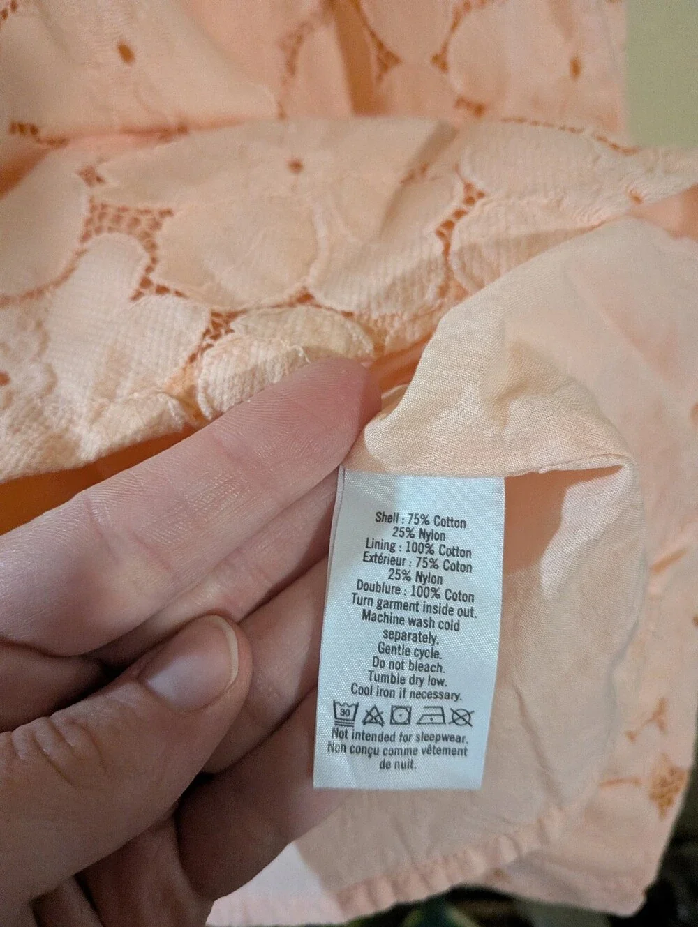 Janie & Jack Peach Lace Dress 7